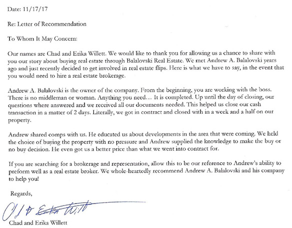 Balalovski Real Estate Review